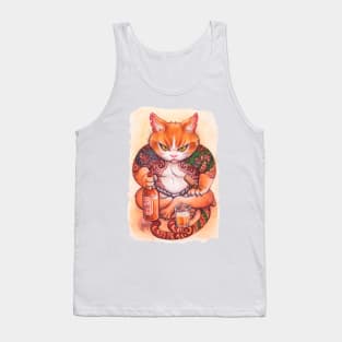 Grumpy Yakuza Cat (Nekomata Series) Tank Top